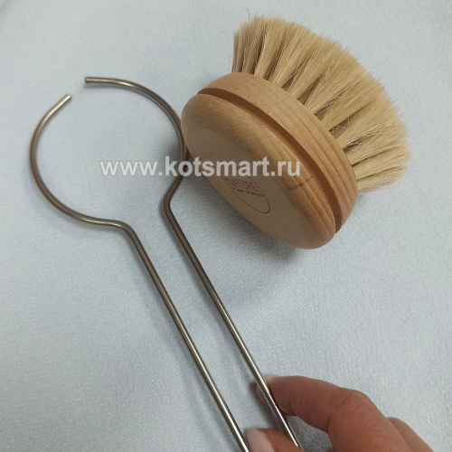 Щетка для тела с натуральной щетиной, Smart